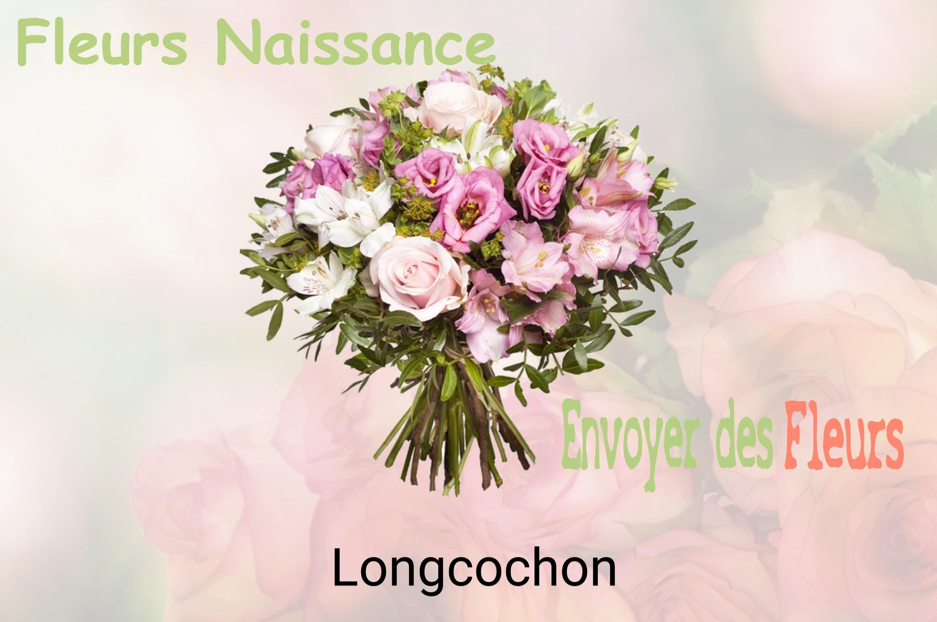 Bouquet de fleurs de naissance livré à Longcochon